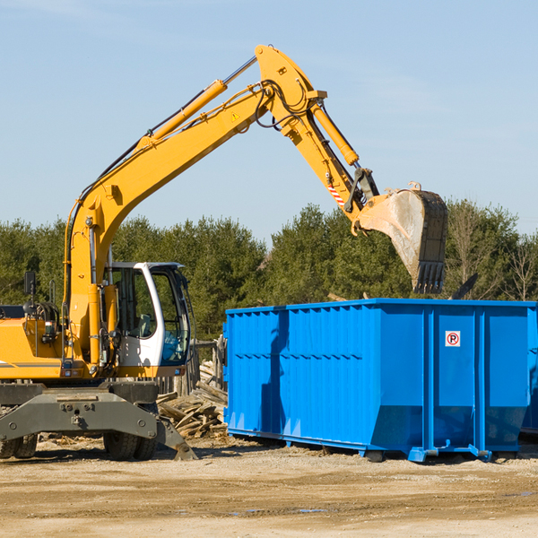 what are the rental fees for a residential dumpster in Central Lake